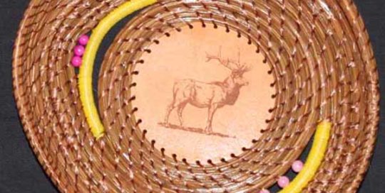 Elk Pine Needle Basket