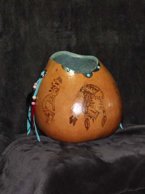 Indian Brave Gourd Bowl