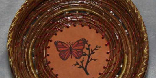 (Butterfly) Pine Needle Basket
